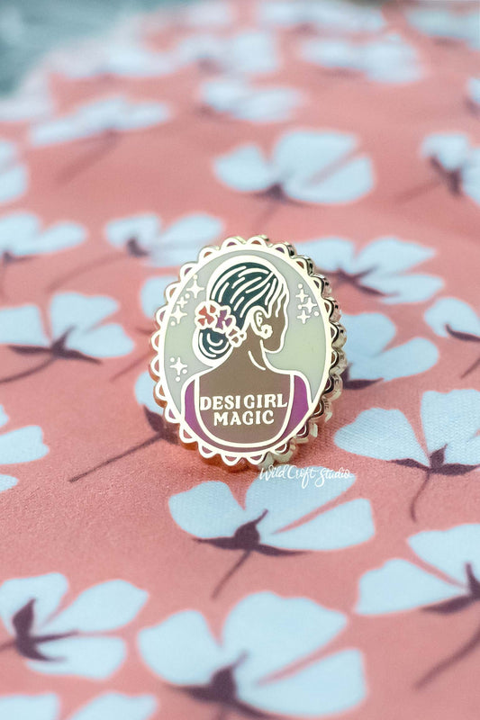 Desi Girl Magic Hard Enamel Pin