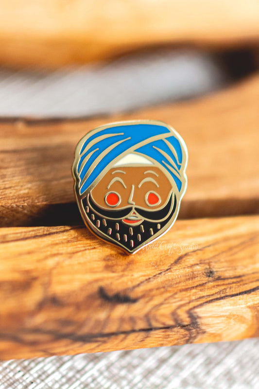 Sardarji Hard Enamel Pin