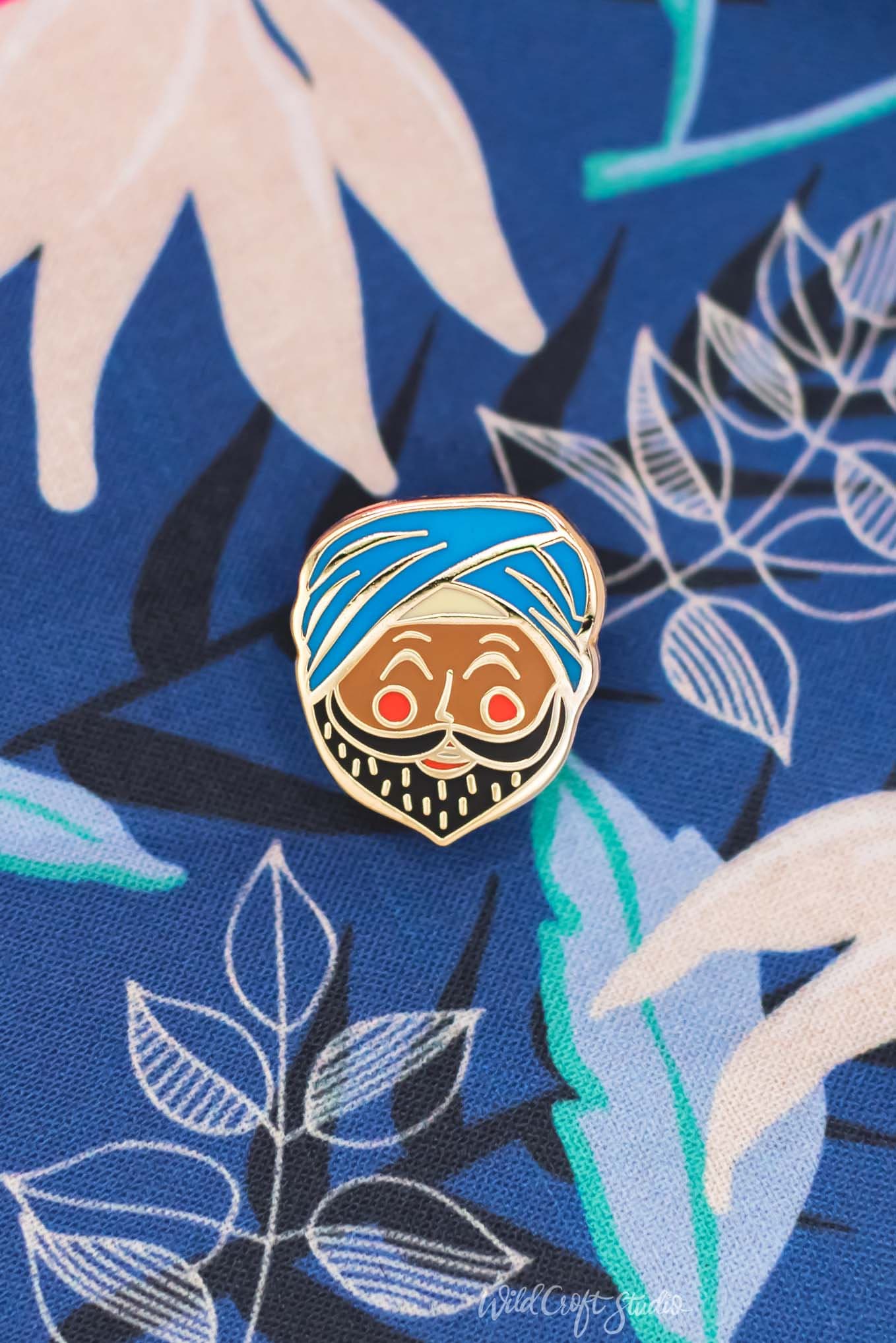 Sardarji Hard Enamel Pin