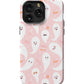 a phone case with a pattern of cats on it