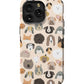 a phone case with dogs on it