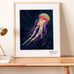Neon Jellyfish Art Print