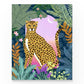 Cheetah at the Window Animal Art Print