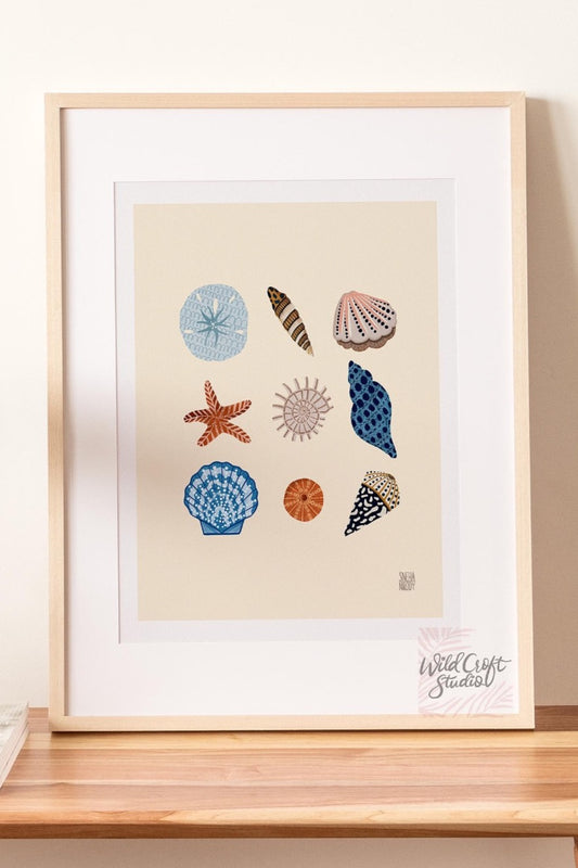 Summer Seashells Art Print