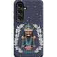 a phone case with an image of a man with a beard