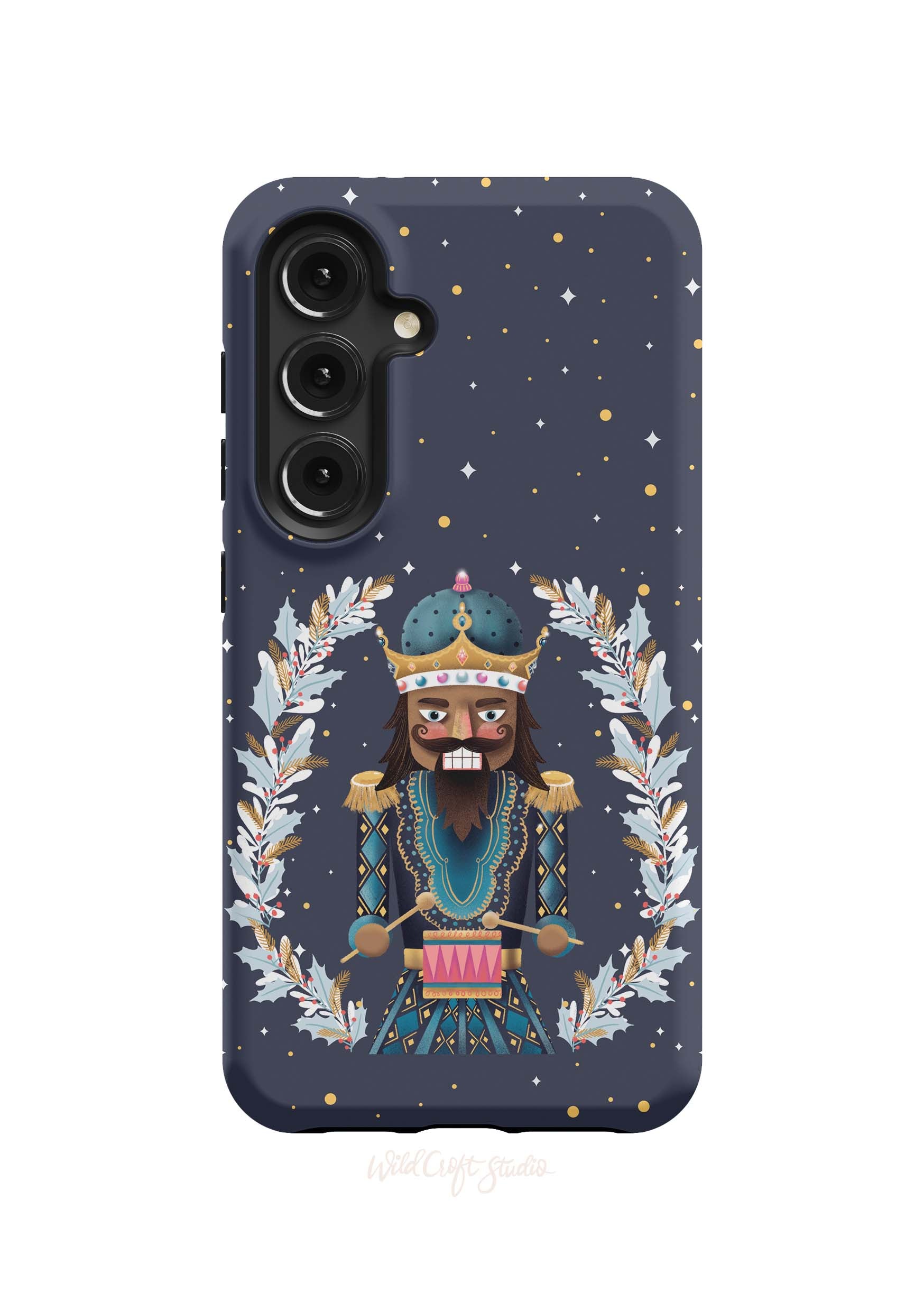 a phone case with an image of a man with a beard