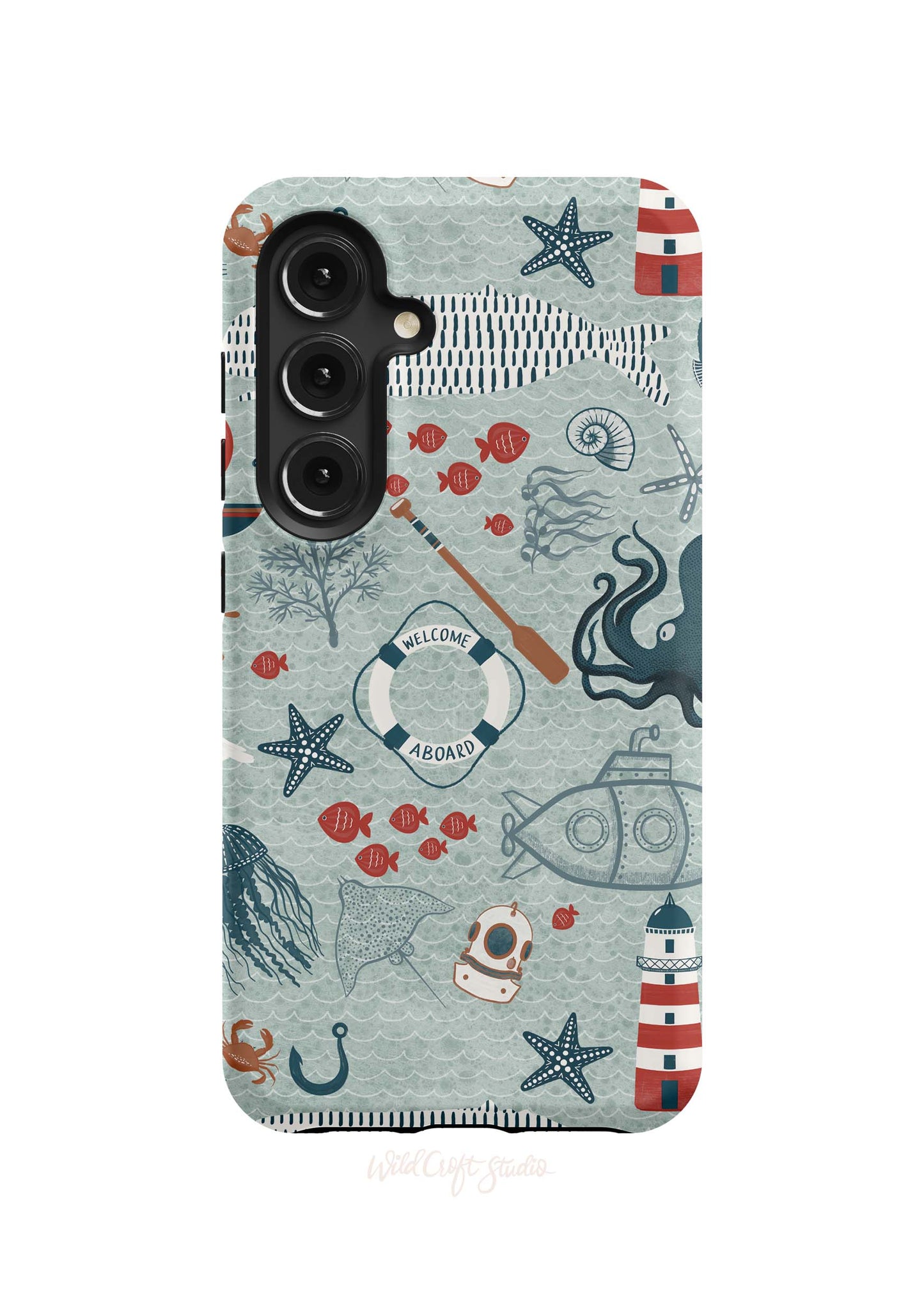 a phone case with a pattern on it