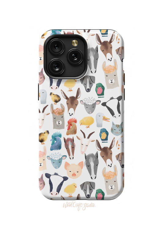 a phone case with animals on it