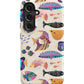 a phone case with colorful fish on it