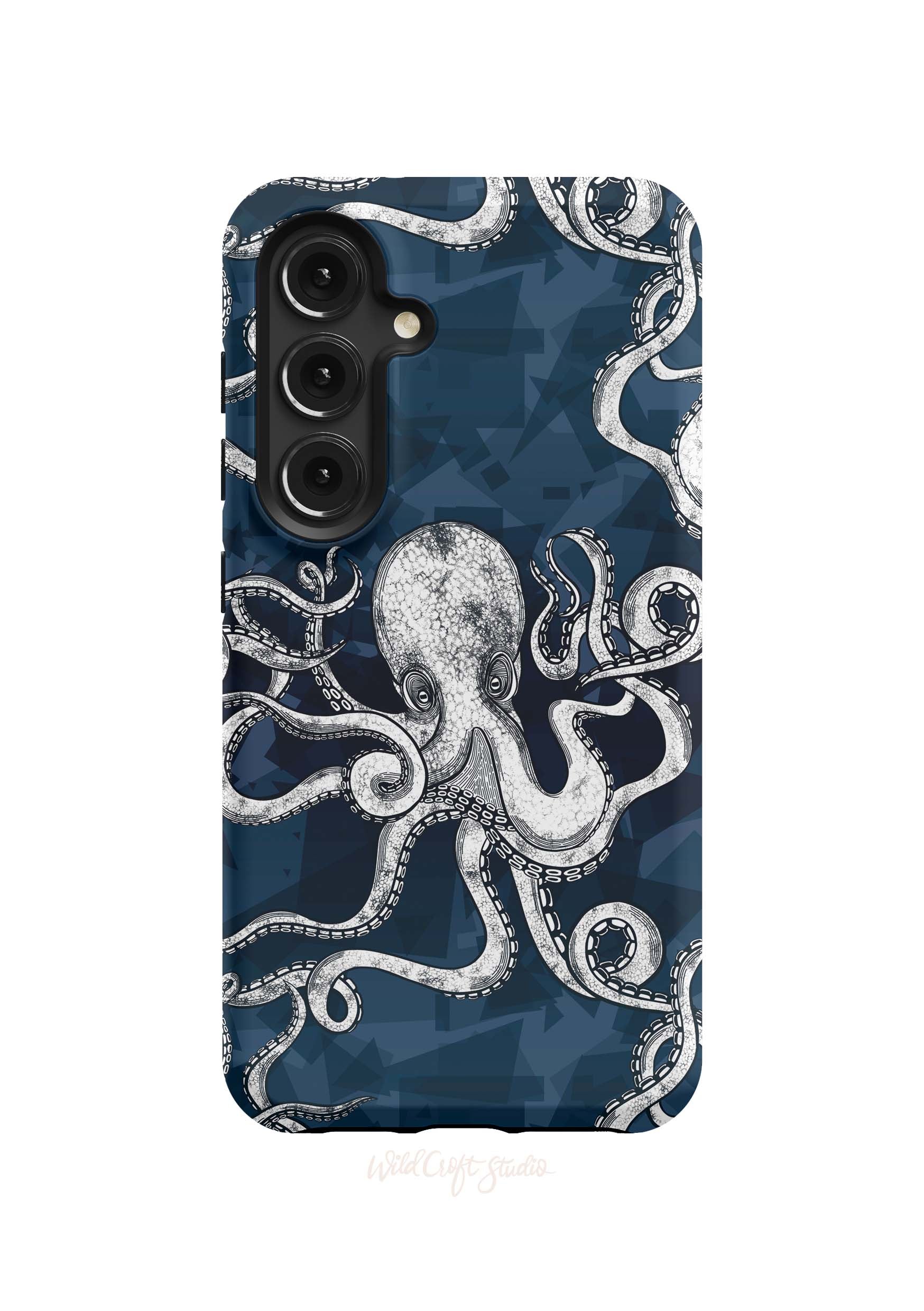 a phone case with an octopus on it