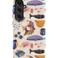 a phone case with colorful fish on it