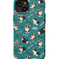 a phone case with a dog on it