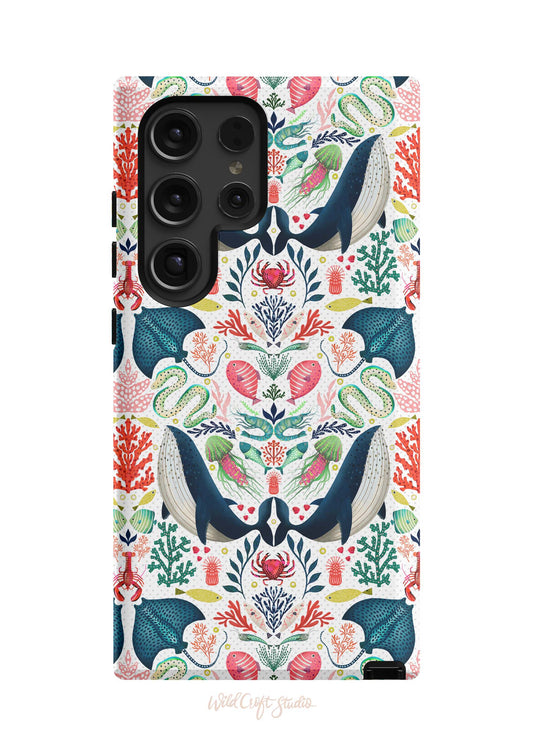 a phone case with a colorful floral design