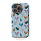 Blue Cute Chicken Tough Case for iPhone