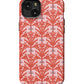 a red phone case with a pattern of coral coral coral coral coral coral coral coral