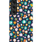 a phone case with a colorful pattern on it