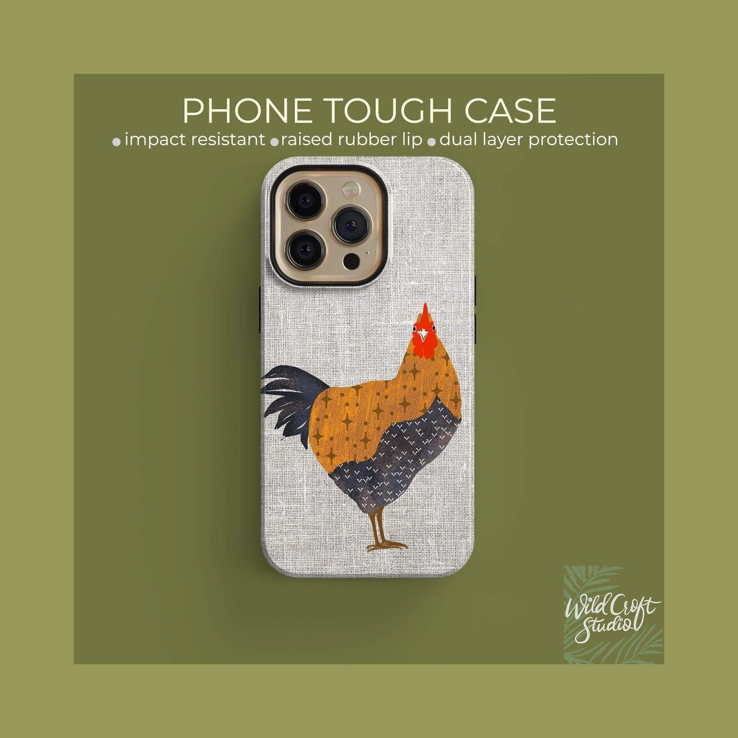 Country Rooster Tough Case for iPhone