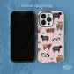 Cute Cow Pink Tough Case for iPhone