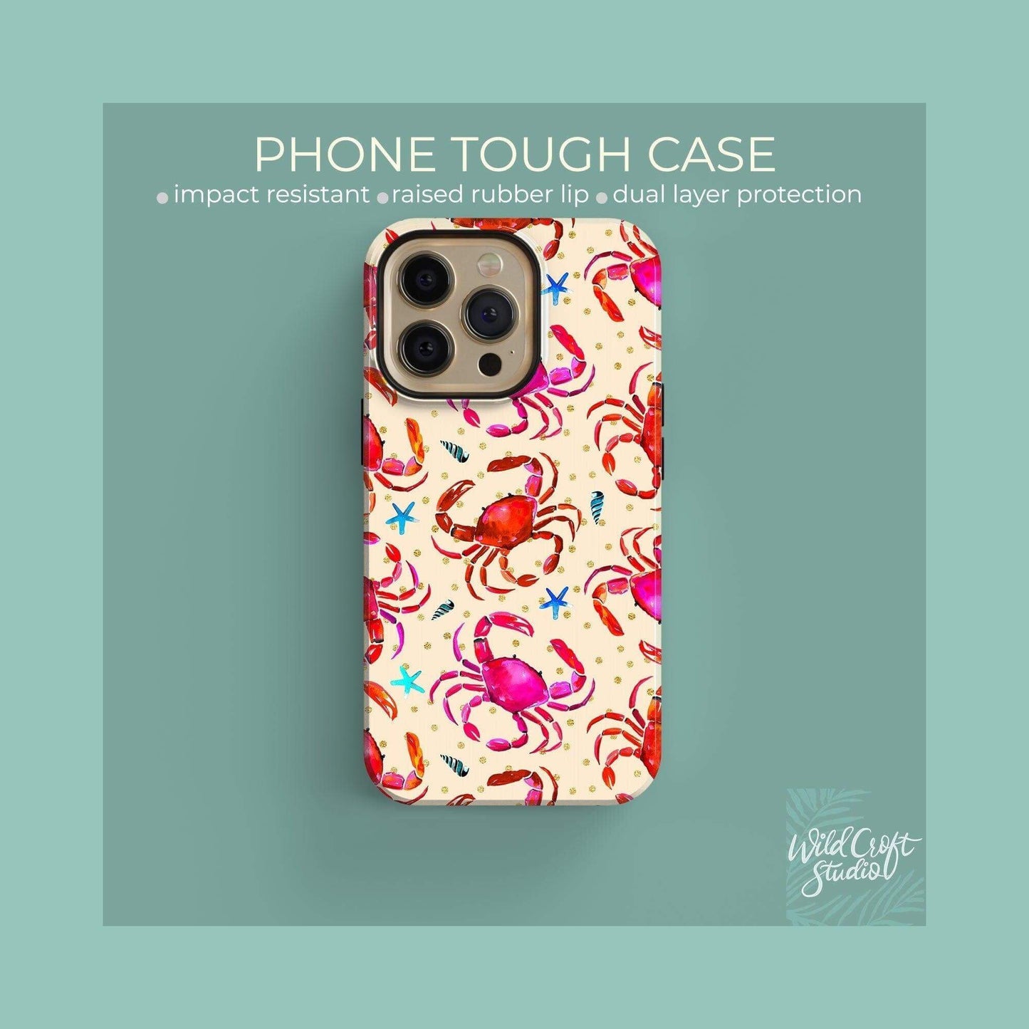 Cute Crab Claws Tough Case for iPhone