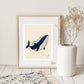 Whale and Fish Art Print