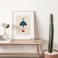 Manta ray, Shrimp, Crab Art Print