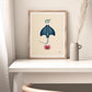 Manta ray, Shrimp, Crab Art Print