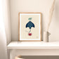 Manta ray, Shrimp, Crab Art Print