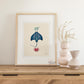 Manta ray, Shrimp, Crab Art Print